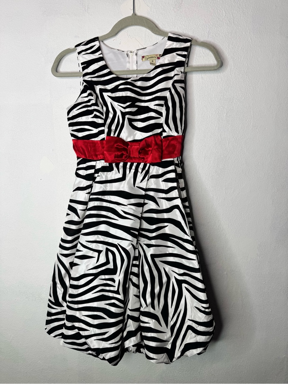 Zebra dress girls 16